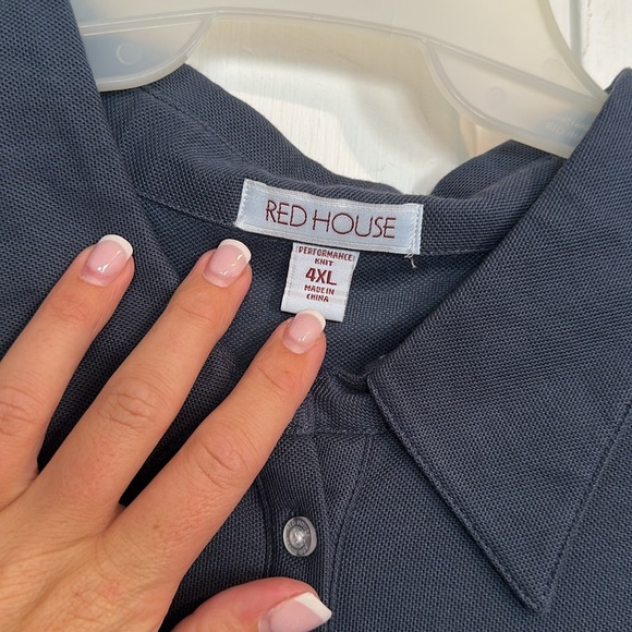 Red house blue polo women’s size 4x - Picture 3 of 3